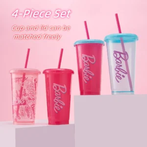 Barbie Tumbler with Straw