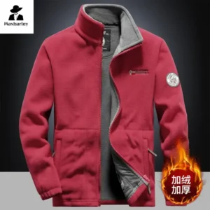 Double Layer Fleece Hooded Jacket