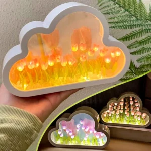 DIY Cloud Tulip Night Lamp Home