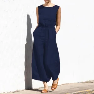 Wide Leg Jumpsuit with Pockets