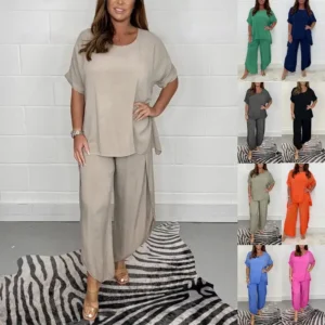 Floaty 2 Piece Sleeve Trouser Set