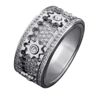 Ornate Geometric 3d Band Ring