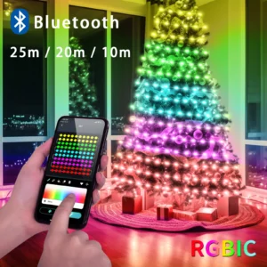 5V USB RGB 25/20/10M Holiday Bright Lights Tree