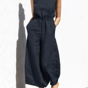 Wide Leg Jumpsuit with Pockets