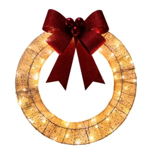 Christmas Wreath Lights with 400LT White LED