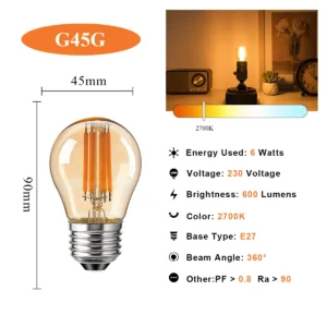 Edison Amber Bulb