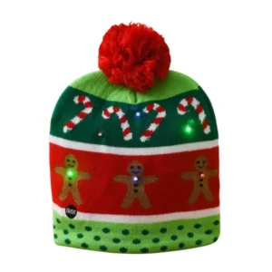 LED Christmas Light Accessories Knitted Hat