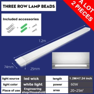 1.2m 100W LED Bright Light for Restaurant