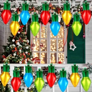 16PCs 17 inch Christmas Colored Light Bulbs