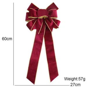 60cm Red Large Commercial Christmas Bows