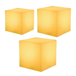 Square Stool LED Glow Cube Chairs