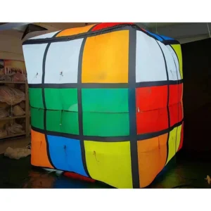 Customized Inflatable Rubix Cube with LED lighting