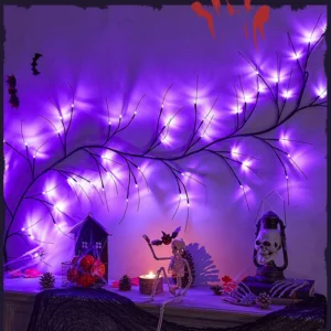 LED Vine Halloween Lights on Trees