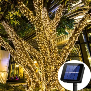 105Ft 310LED Solar Powered Twinkly Tree Lights