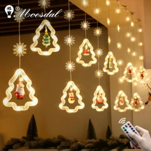 LED Dimmable Christmas Lights with Star and USB Control