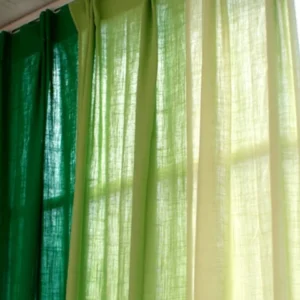 Gradient Lime Green Curtain