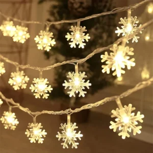 LED Snowflake Lights for Christmas