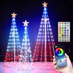 2.1M RGBIC APP Control Christmas Tree Halo Lights