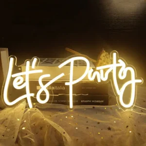 Let’s Party Art Deco Neon LED Signs