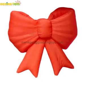 Outdoor Giant Hanging LED Red Bow