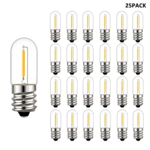 Vintage LED Filament Christmas Lights Bulb E12