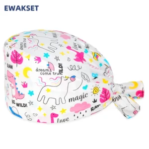 Unisex Soft Scrub Cartoon Cancer Patient Caps