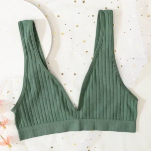 Deep V-neck Seamless Sleeping Bralette