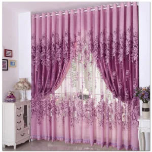 Luxury Purple Beaded Curtains