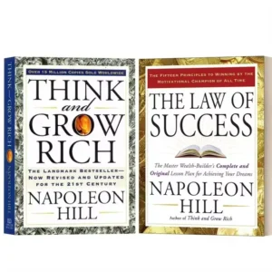 2 Books Set By Napoleon Hill Think And Grow Rich And The Law of Success