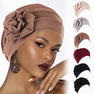 Ethnic Floral Hair Cover Hats for Chemotherapy