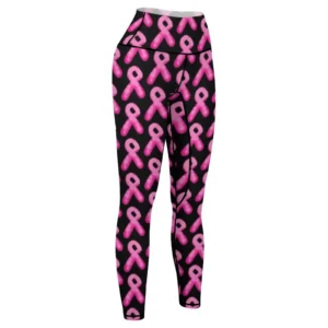 Pink Breast Cancer Yoga Pants