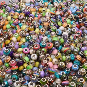 Mixed Color Round Big Acrylic Beads