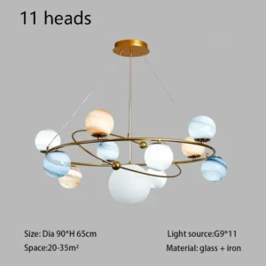 LED Lights Luxury Planet Lighting Chandelier