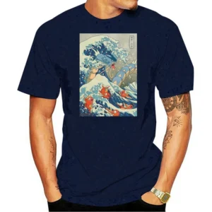 Men’s Gyarados Tee | Casual Black Gyarados Fish T-Shirt for Summer